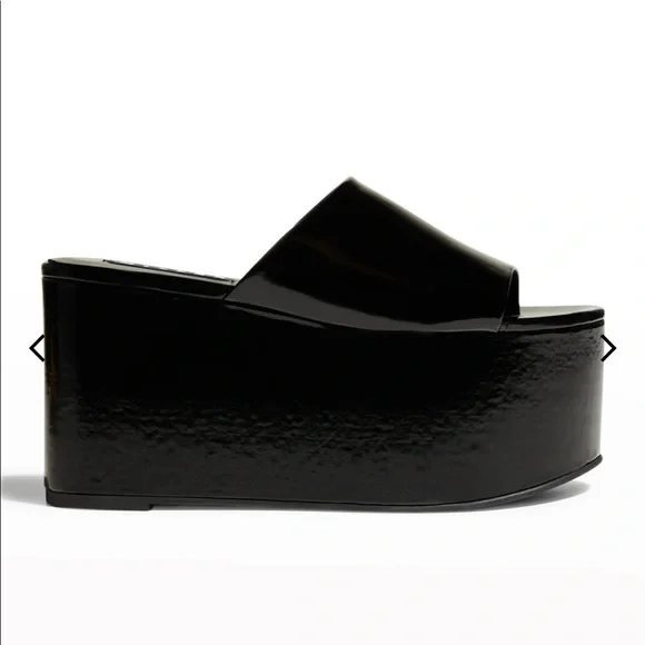 靴 - simon miller , platform $575 Simon Miller Women's Black Slice Zebra Platform Mule